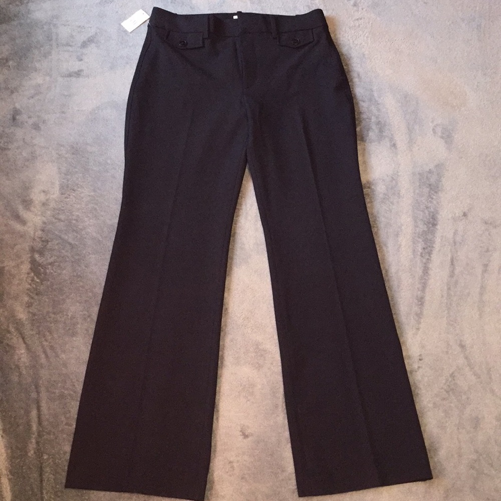 NWT GAP Sz 10 navy high rise baby boot trousers